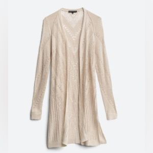 Pointelle Duster Cardigan